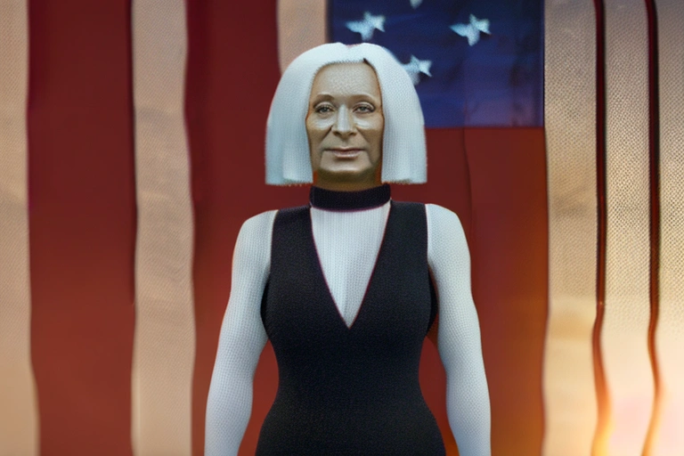 Sophia AI Robot Jimmy Fallon in the new Joe Biden movie
