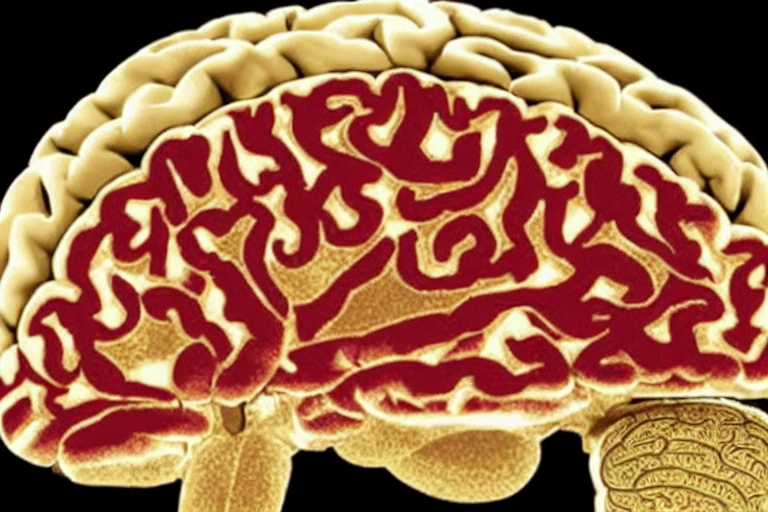 An image of a human brain.