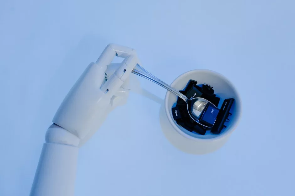 Spoon on a Robot's Hand