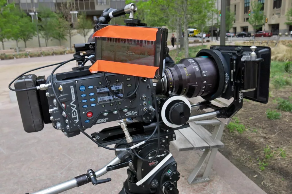 Arri Alexa camera - a camera on a tripod