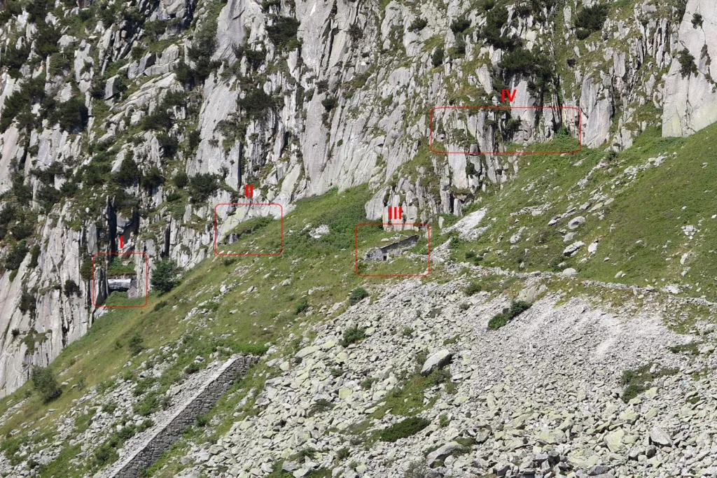 File:Andermatt - Bäzgand (15681344262).jpg - a mountain with a bunch of rocks and a red line