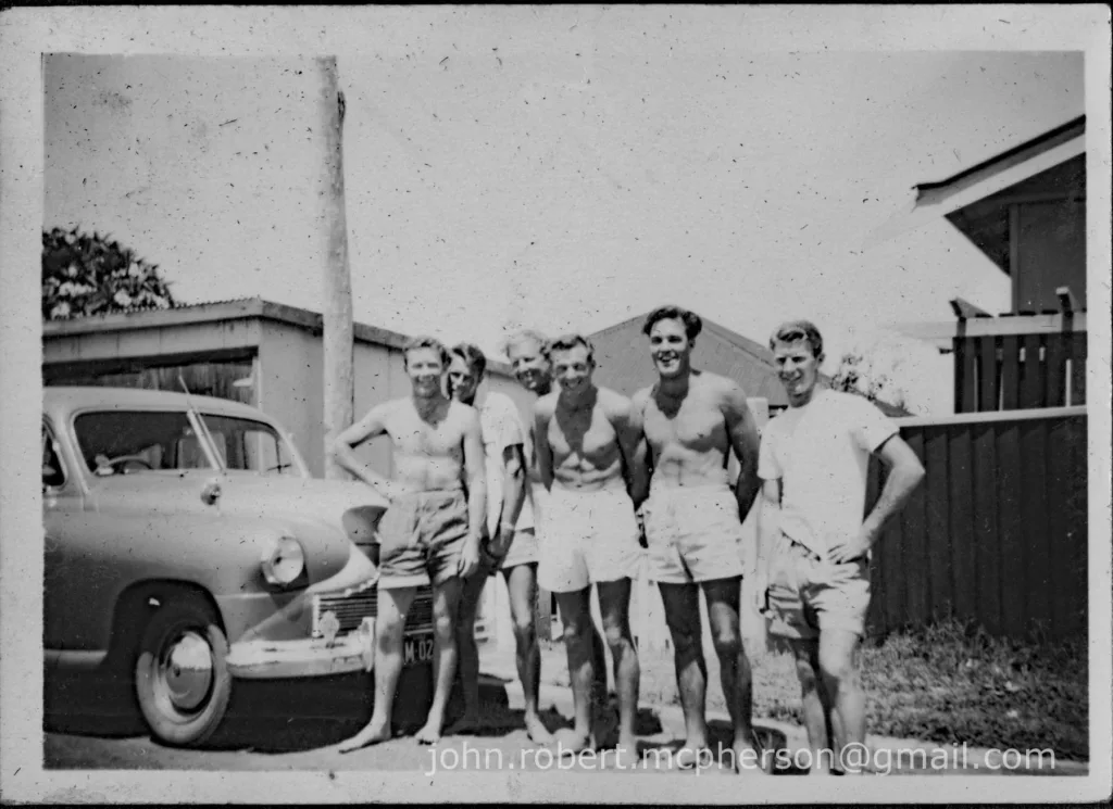 File:Palm Beach Qld Surf Life Saving Club - Members at Palm Beach, 1950s - Photo Robert McPherson 30