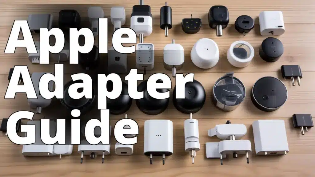 The featured image for this article could be a photo of a variety of Apple adapters laid out on a ta