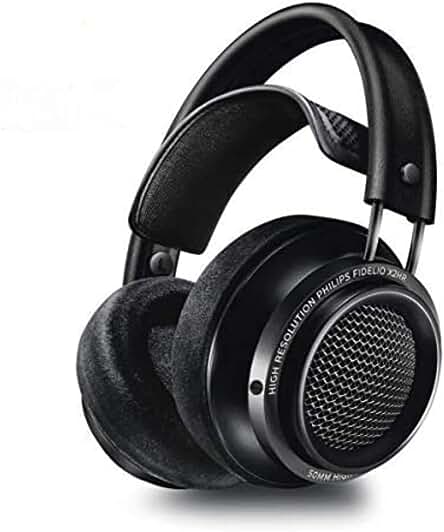 Philips Fidelio X2HR Open-Back Studio Headphones with Detachable Cable - Black