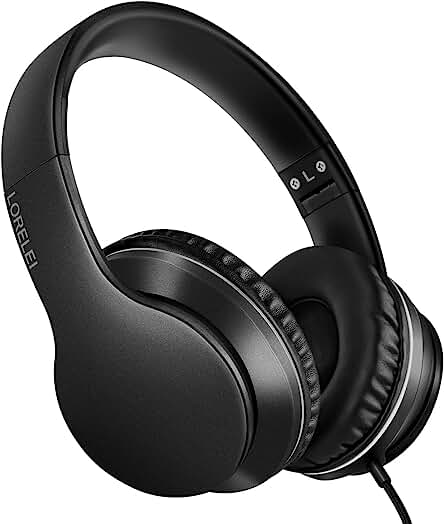 How about: "Lorelei X6 Stereo Headphones with Microphone - Lightweight, Foldable and Portable (Space Black)