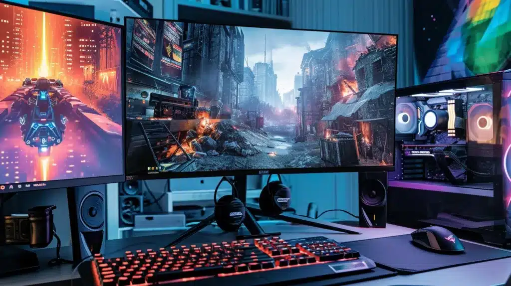 The featured image should contain a collage of the top 4K gaming monitors mentioned in the article