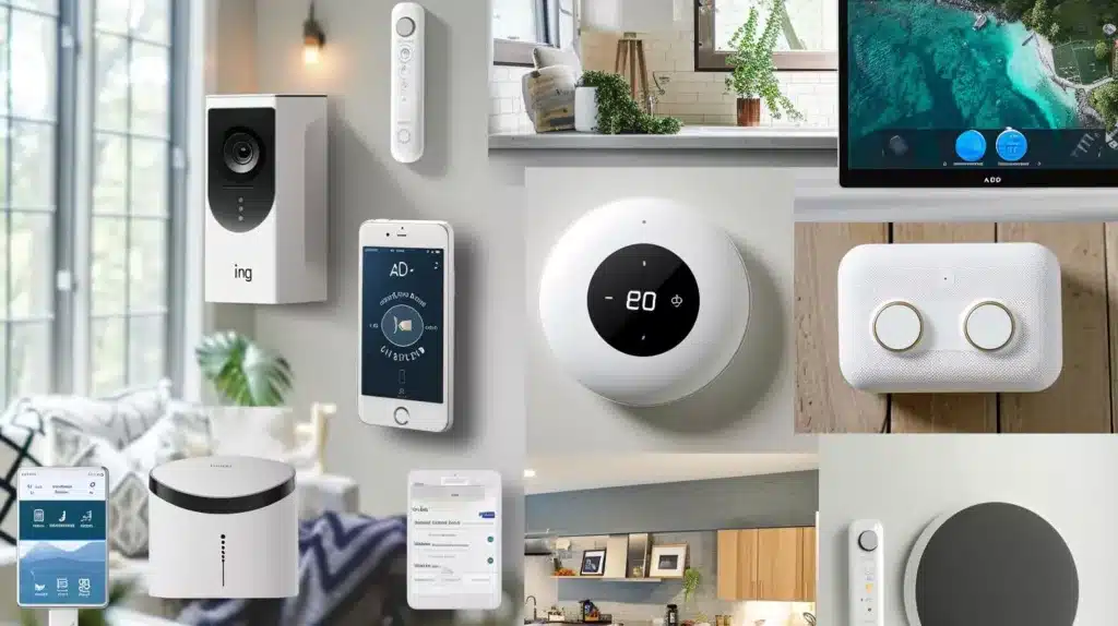 The featured image should contain a collage of the top-rated smart home security systems for 2023
